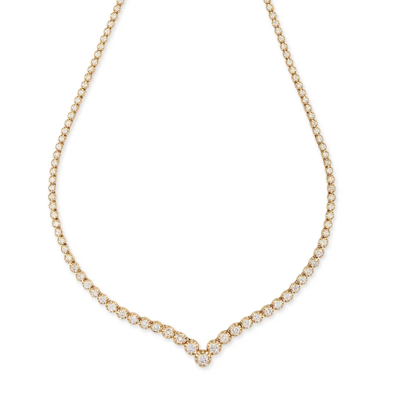 women's luxury necklace -GRADUATED SOPHIA DIAMOND VANESSA NECKLACE