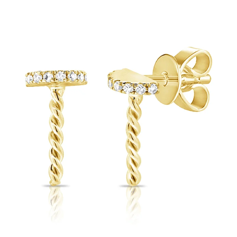 women's flower earrings -Diamond Fashion Trends Nail Studs