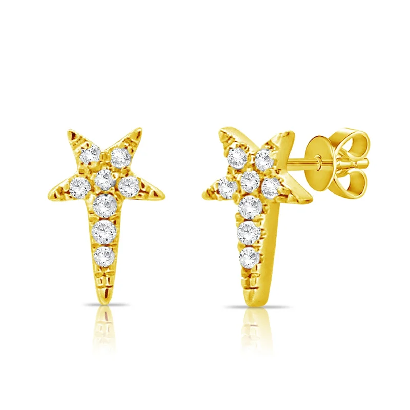 women's cubic zirconia earrings -Celestial & Zodiac Studs