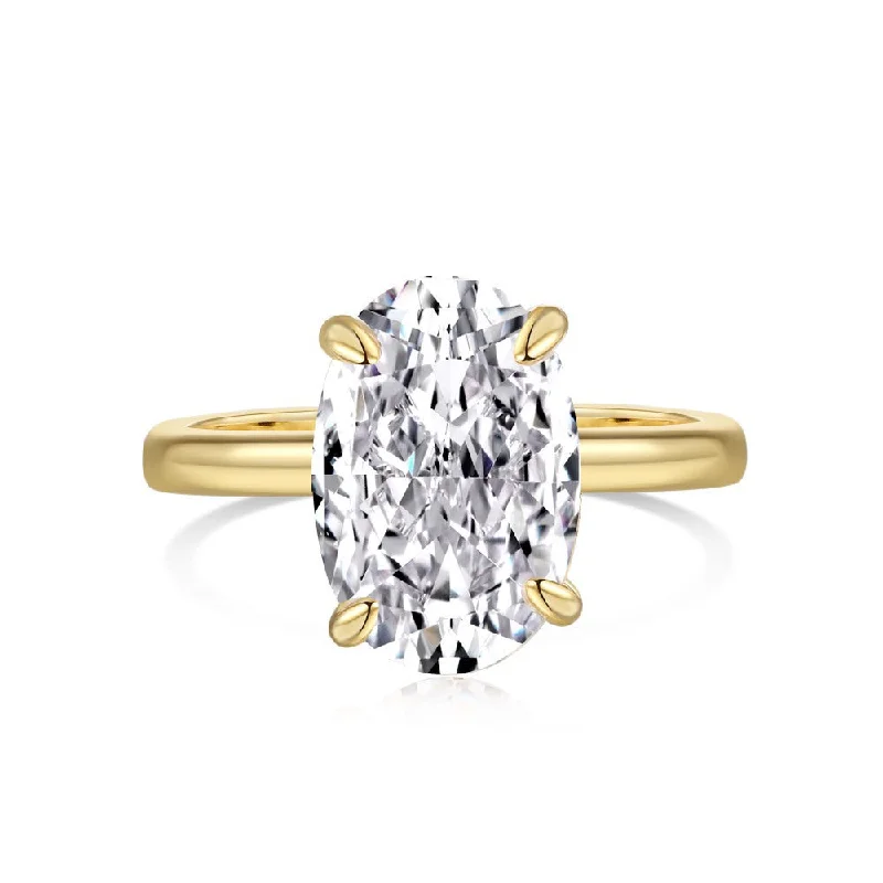 women's engagement ring with organic style -Oval Ring | S925 | CZ