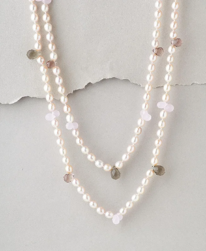 women's star charm necklace -Fashionable Round Pearl Necklace