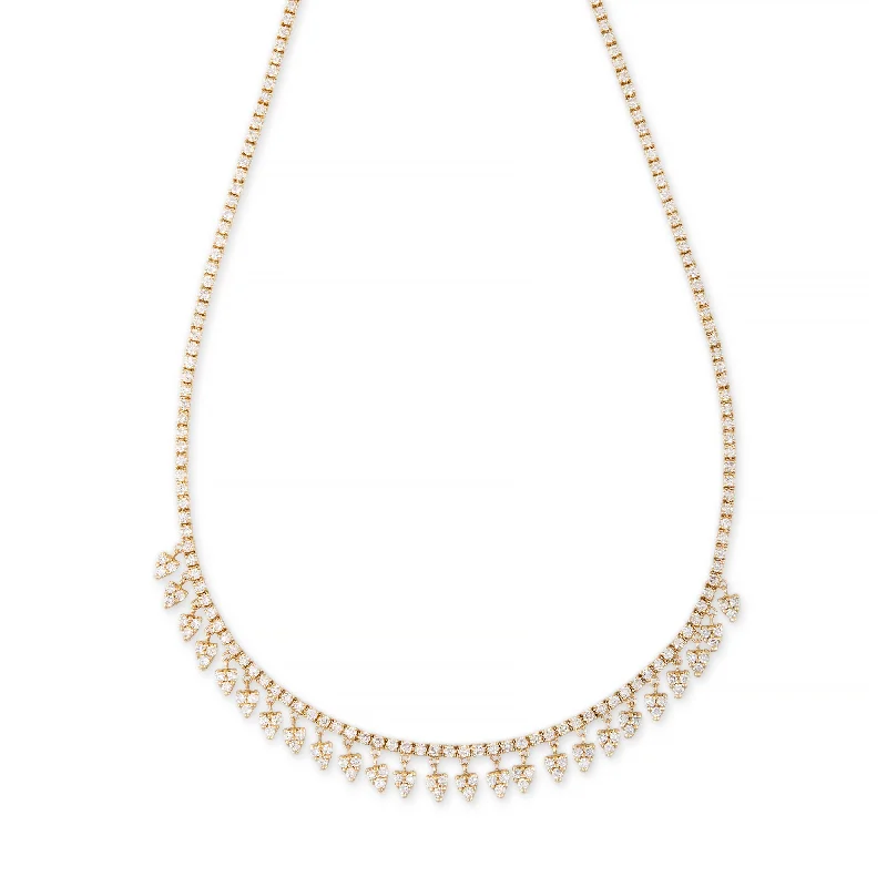 women's gold necklace -DIAMOND NAOMI NECKLACE