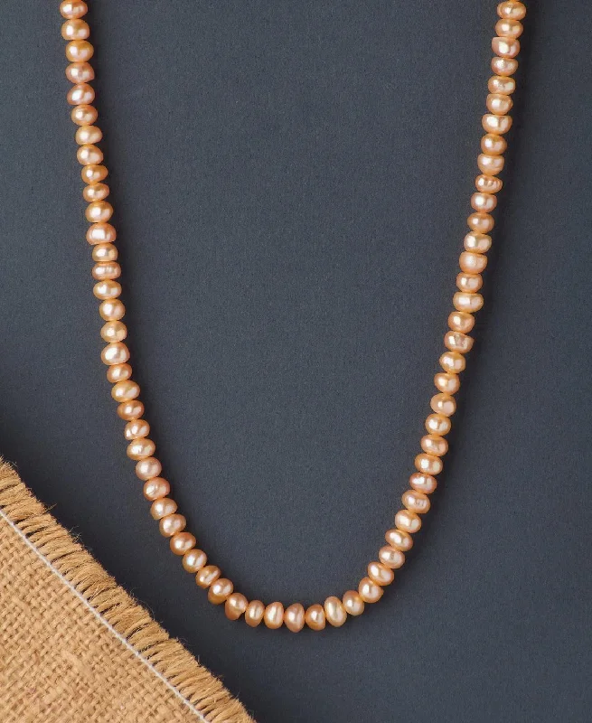 women's delicate necklace -Elegant Real Pearl Necklace