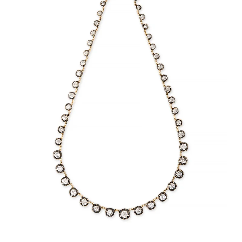 women's infinity necklace -LARGE DIAMOND RIVIERA NECKLACE