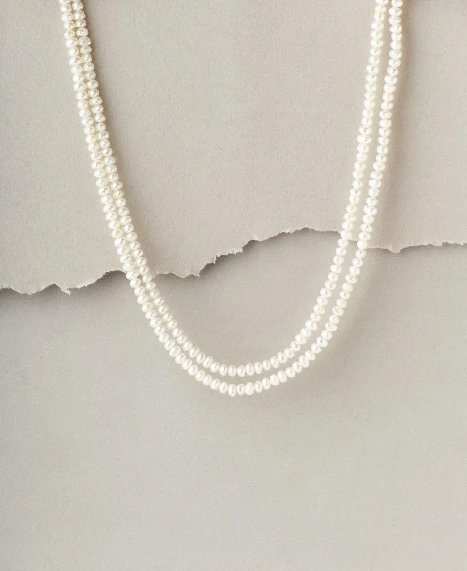 women's birthstone necklace -Fashionable White Pearl Necklace