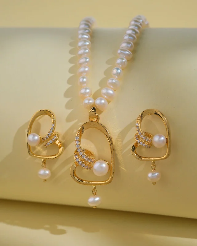 women's sapphire necklace -Fashionable Pearl Necklace Sets