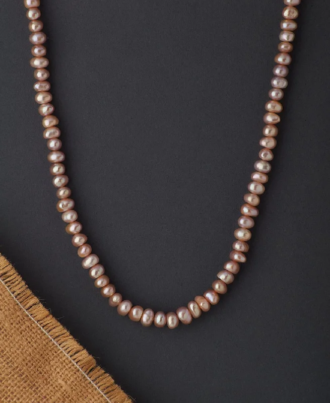 women's multi-strand necklace -Elegant Real Pearl Necklace