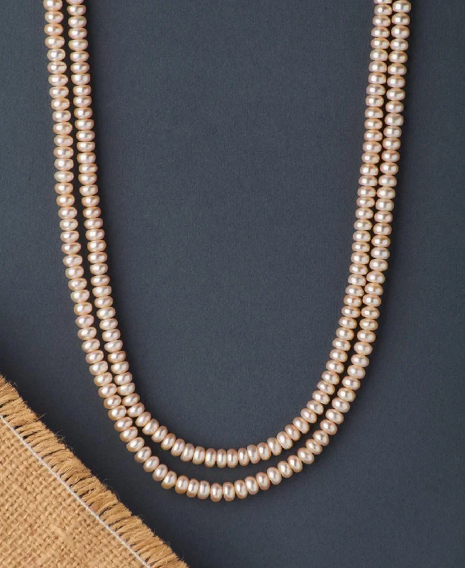 women's choker necklace -Elegant 2 line Pearl Necklace