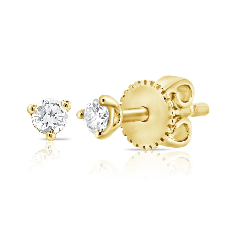 women's twist earrings -OKGs Collection 14K Classy Diamond Stud