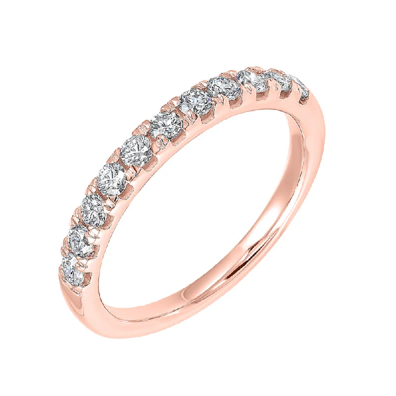 custom halo engagement rings -14KT Shared Prong Diamond (1/3CTW) Ring- Available in Rose, Yellow and White Gold