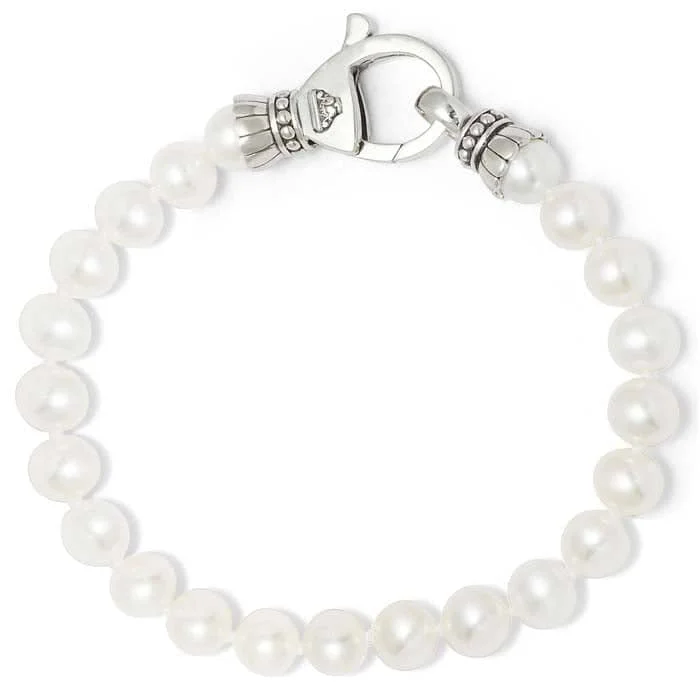 women's nature-inspired bracelet -LAGOS Freshwater Cultured Pearl Luna Bracelet in Sterling Silver