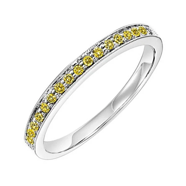 vintage-inspired engagement rings -14KT WHITE YELLOW GOLD DIAMOND(1/8CTW) RING