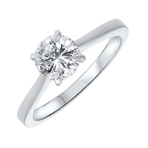 heart-shaped engagement rings -14KT WHITE GOLD DIAMOND(1/3CTW) RING