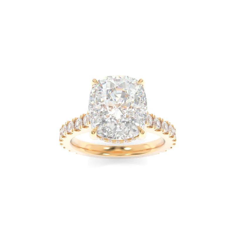 platinum engagement rings -Jessie Ring Elongated Cushion