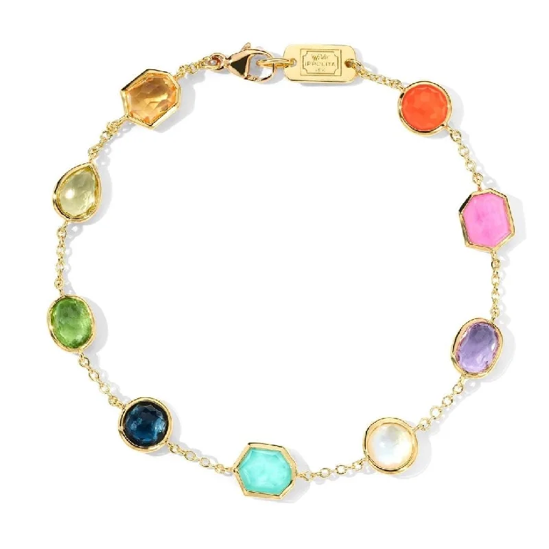 women's thin bracelet -IPPOLITA Rock Candy Confetti Bracelet in Summer Rainbow