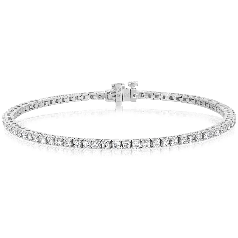 women's multicolored bracelet -2 Carat Diamond Tennis Bracelet