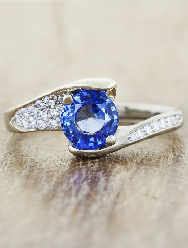 cushion cut diamond engagement rings -Genevieve