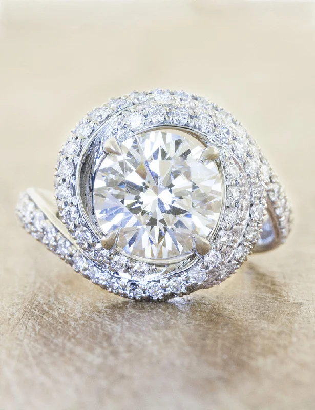 halo diamond engagement rings -Christina