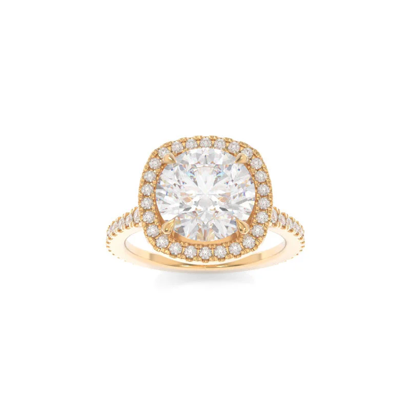 twist engagement rings -Leighton Ring Round