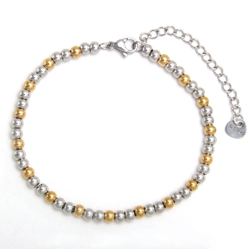 NL02-6 Gold and Silver Color 4mm