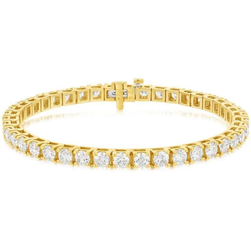 women's rose gold bracelet -13 Carat Diamond Tennis Bracelet