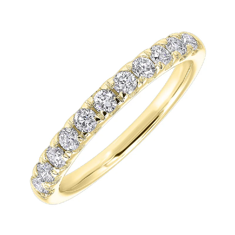 gold engagement rings -14KT YELLOW GOLD DIAMOND(1/4CTW) RING