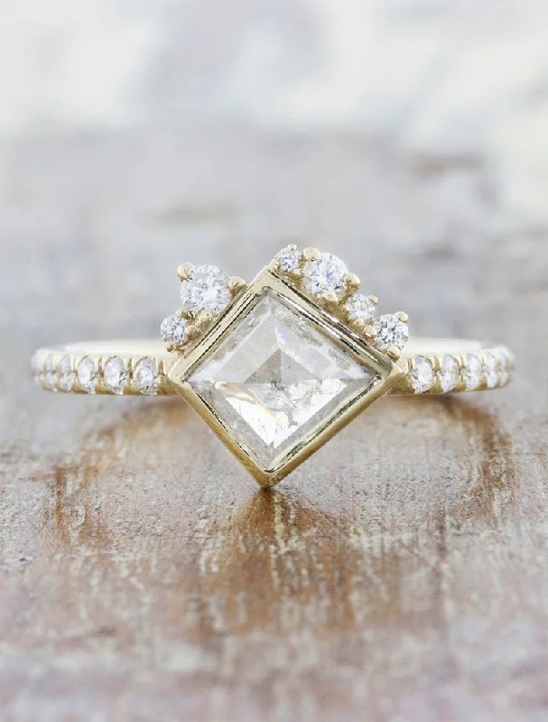 three-stone engagement rings -Kira