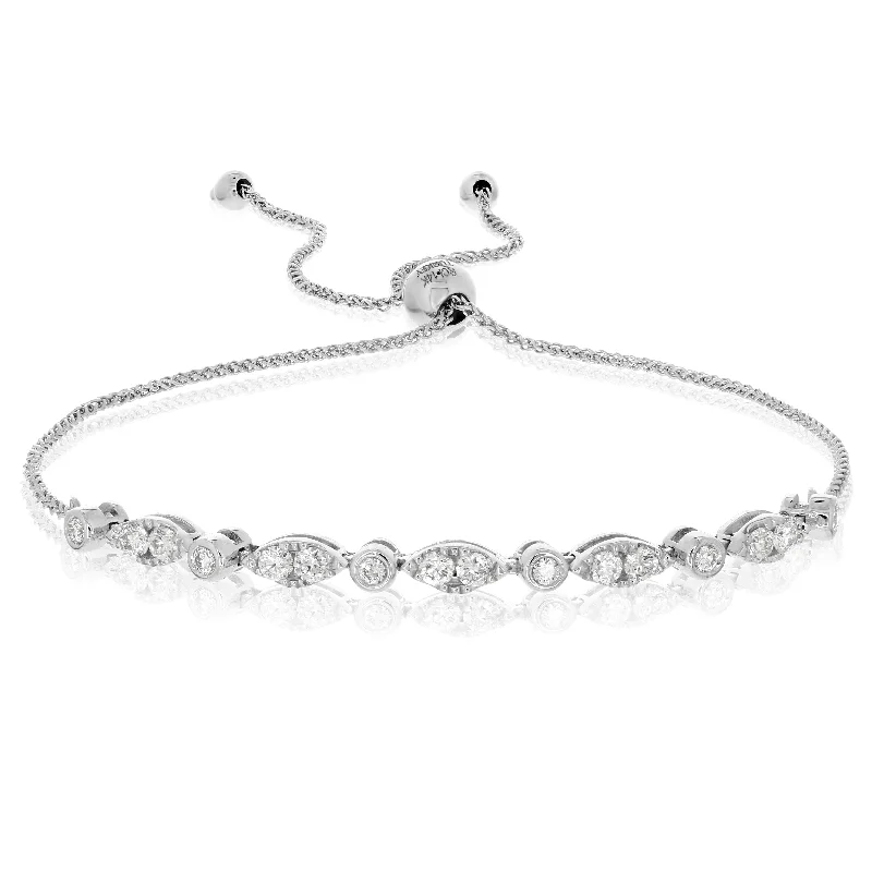 women's boho bracelet -0.5 Carat Diamond Bolo Bracelet