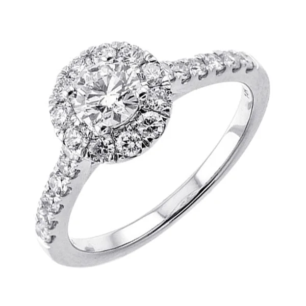 luxury engagement rings -14KT WHITE GOLD DIAMOND(1CTW) RING