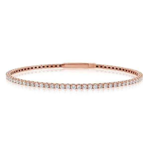 women's delicate bracelet -Diamond Flex Bangle Bracelet