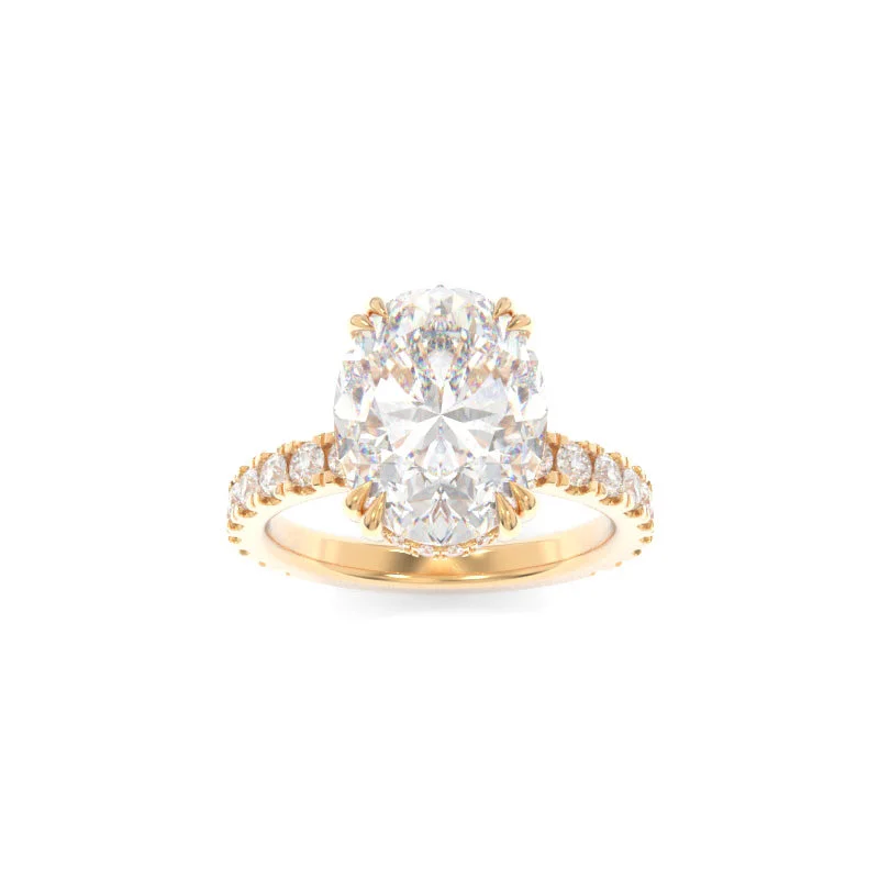 cushion cut diamond engagement rings -Rachel Ring Oval