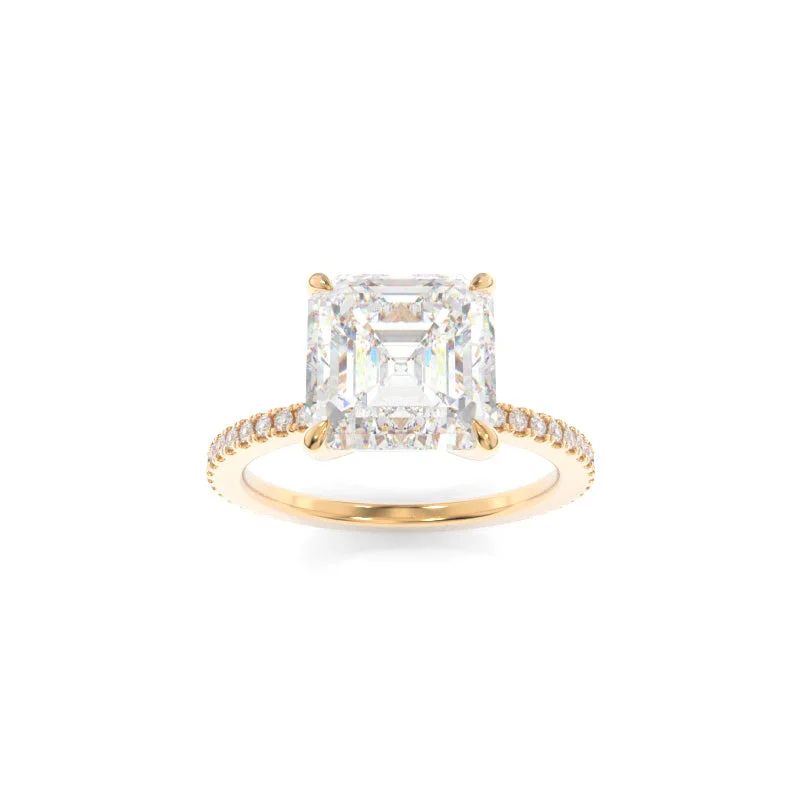 radiant cut engagement rings -Tara Ring Asscher