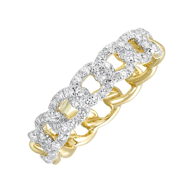 halo diamond engagement rings -14Kt Yellow Gold Diamond 1/2Ctw Ring