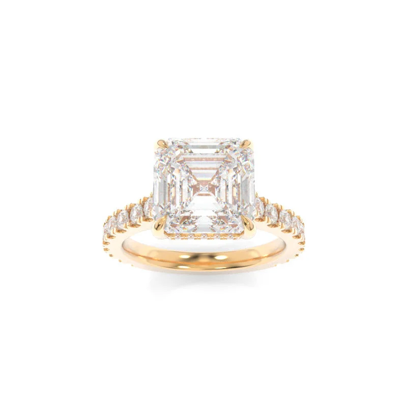 solitaire engagement rings -Jessie Ring Asscher