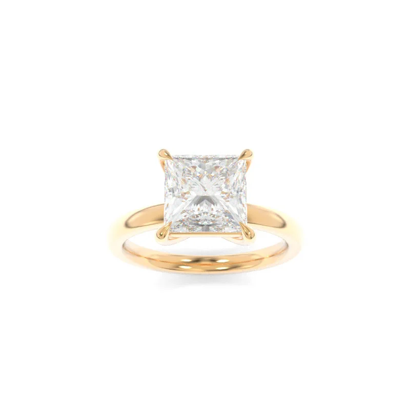 halo diamond engagement rings -Rachel Solitaire Princess