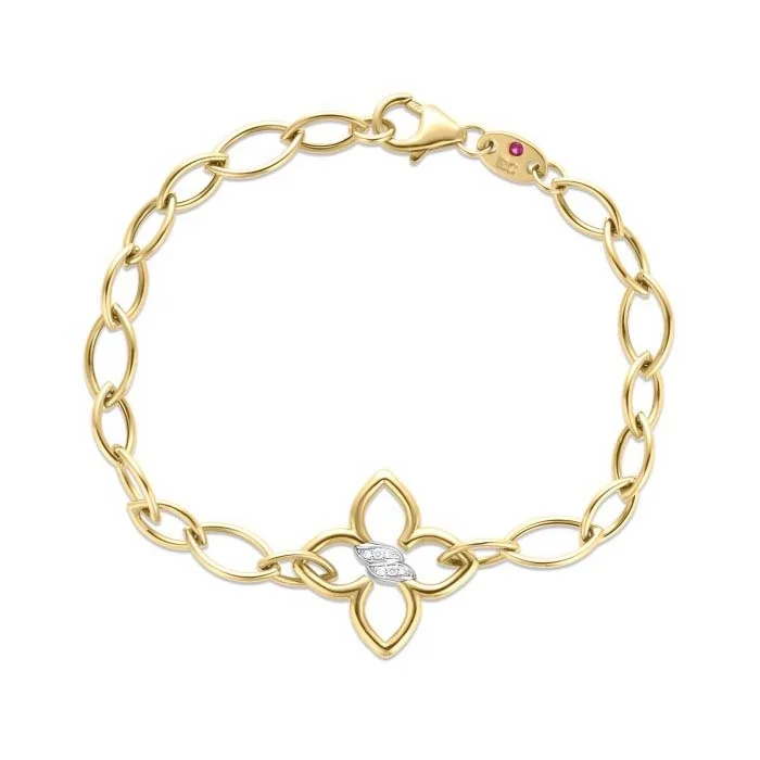 women's celestial bracelet -Roberto Coin Diamond Cialoma Bracelet in 18K Yellow Gold