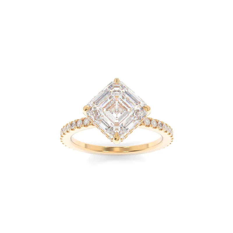 handcrafted engagement rings -Chandler Ring Asscher