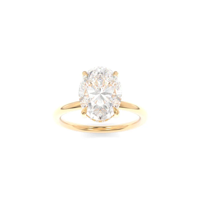 platinum wedding and engagement rings -Taylor Solitaire Oval