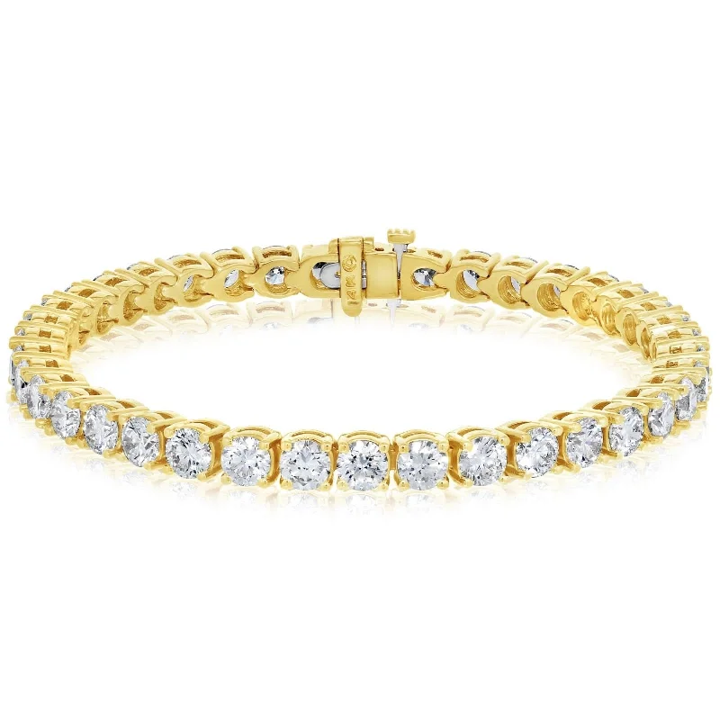 women's silver-plated bracelet -11 Carat Diamond Tennis Bracelet