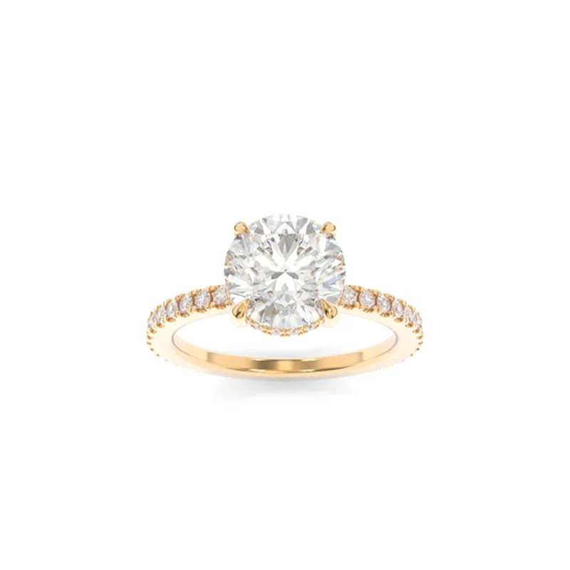 white gold engagement rings -Avery Ring Round