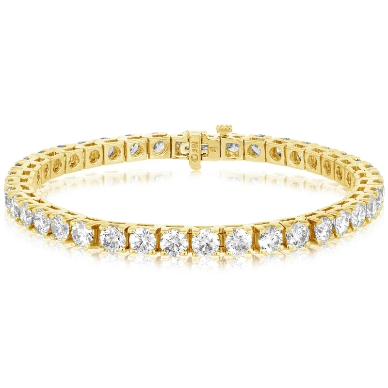 women's diamond bracelet -10.11 Carat Diamond Tennis Bracelet