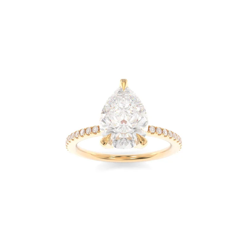 affordable diamond engagement rings -Selena Ring Pear