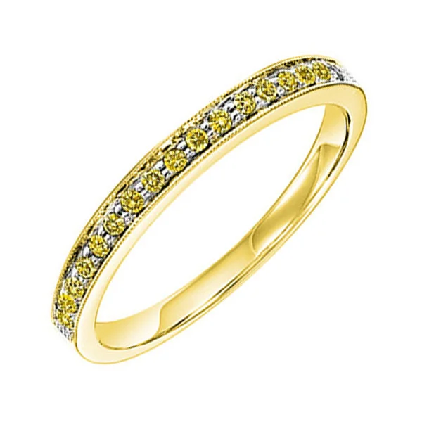 custom-designed engagement rings -14KT YELLOW GOLD DIAMOND(1/8CTW) RING