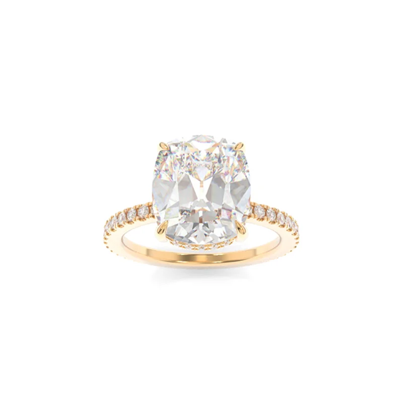 asscher cut engagement rings -Avery Ring Old Mine Cushion