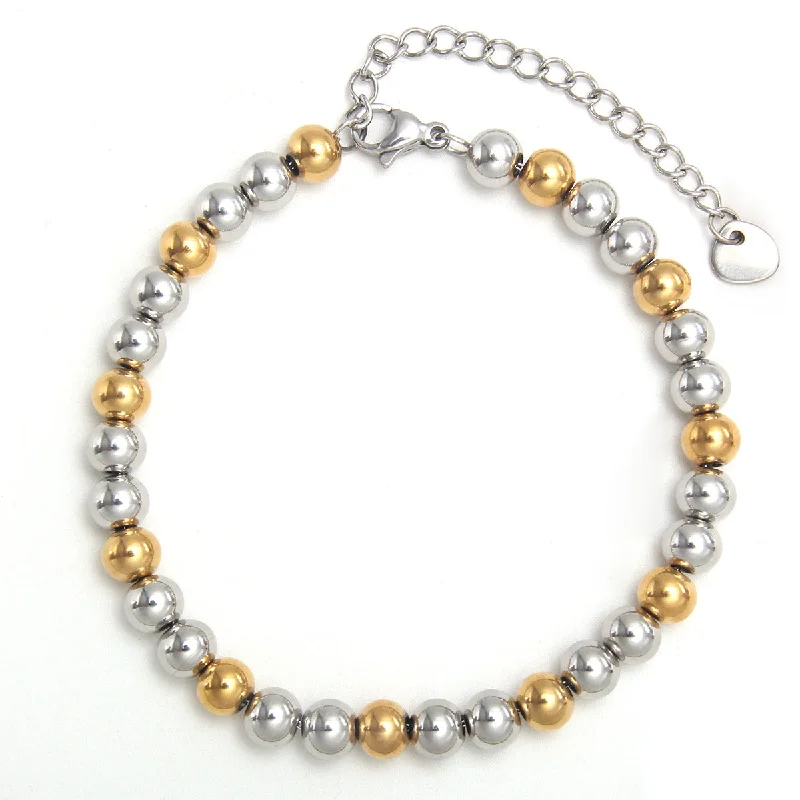 NL02-5 Gold and Silver Color 6mm