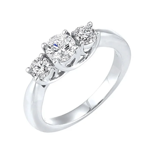 platinum diamond engagement rings -14KT WHITE GOLD DIAMOND (1CTW) RING