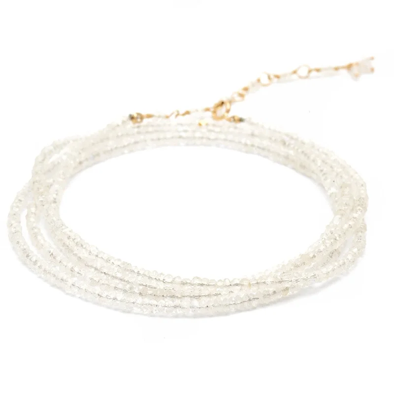 women's infinity bracelet -ANNE SPORTUN Moonstone Beaded Wrap Bracelet