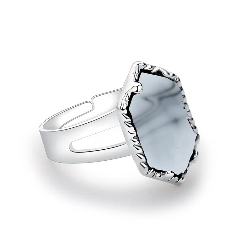 Nr093 Silver + White Turquoise