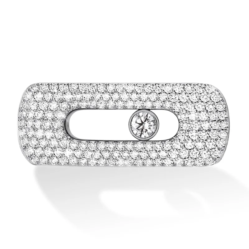 women's infinity bangle -MESSIKA My Move Configurable Diamond Pave Motif Bracelet