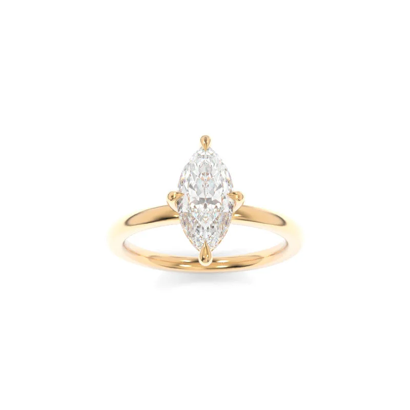 trendy engagement rings -Chandler Solitaire Marquise